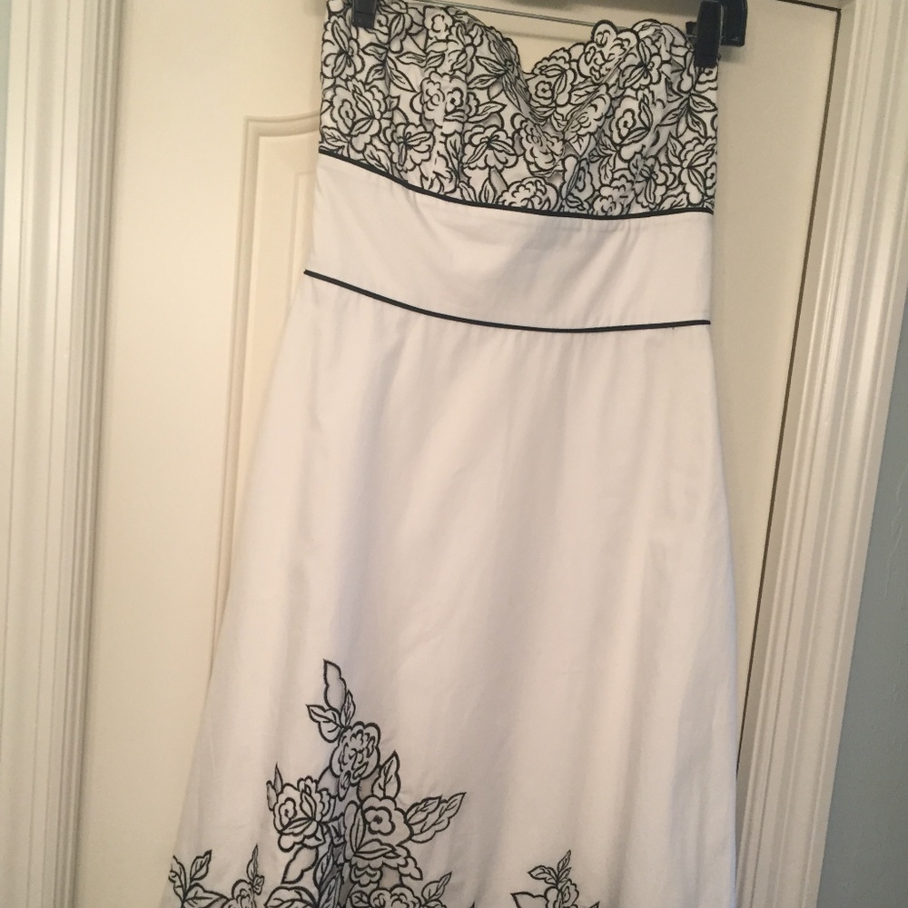 WHBM Cotton Strapless dress, size 4